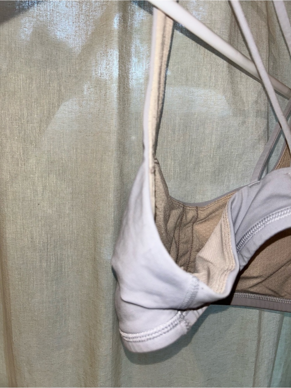lululemon athletica Strappy Sports Bra - Light Gray Lavender size 6 - Picture 4 of 7